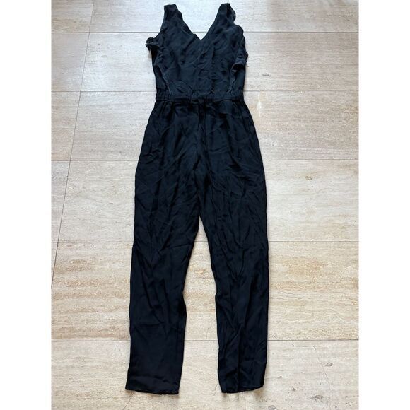 Iris ink V-Neck‎ Sleeveless Jumpsuit Casual Evening Party Wear Elastic - Picture 1 of 7